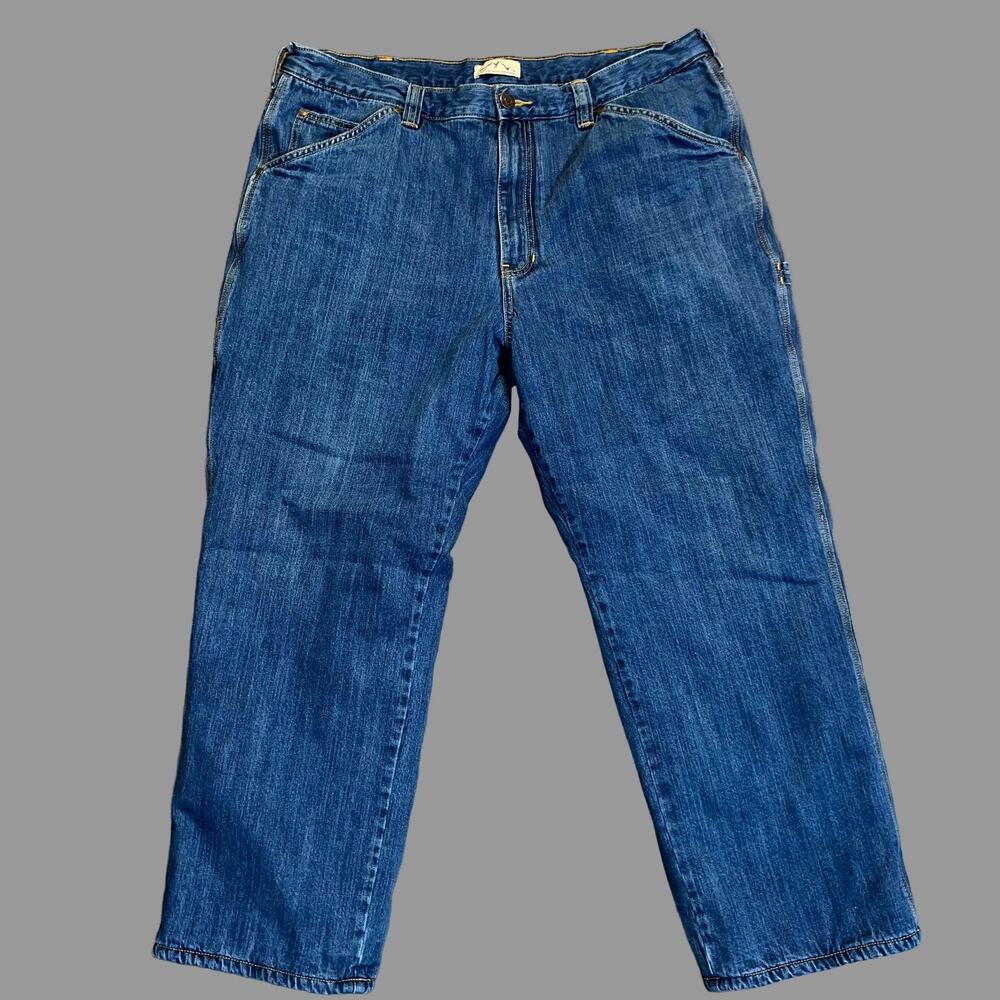 Blue Mountain Fleece Lined Carpenter Insulated Winter Jeans Mens Size 40x30
